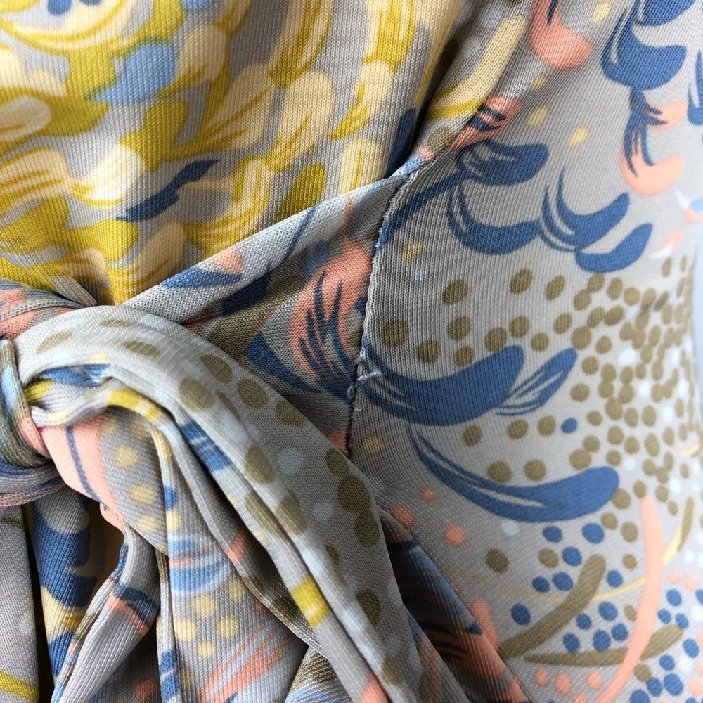 BCBGMaxAzria Multicolor Wrap Dress - Picture 8 of 8